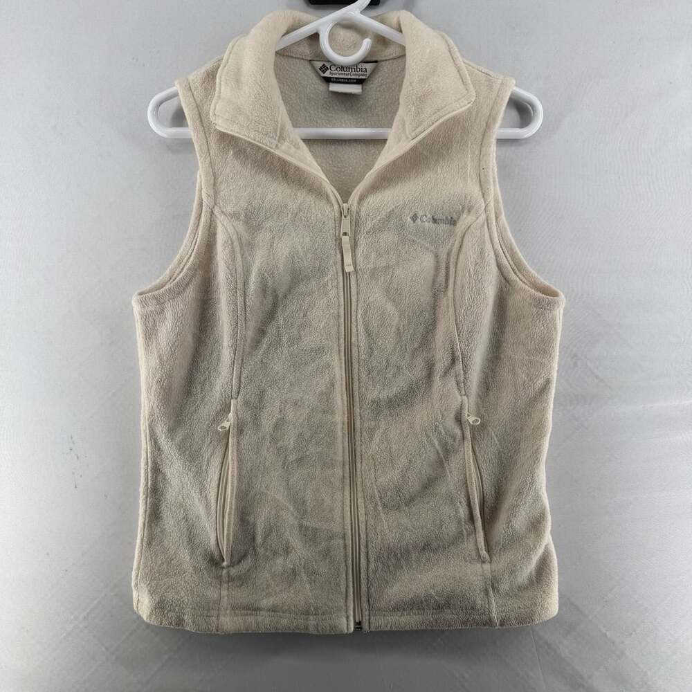 1507 Columbia Benton Springs Fleece Vest Size M Cream